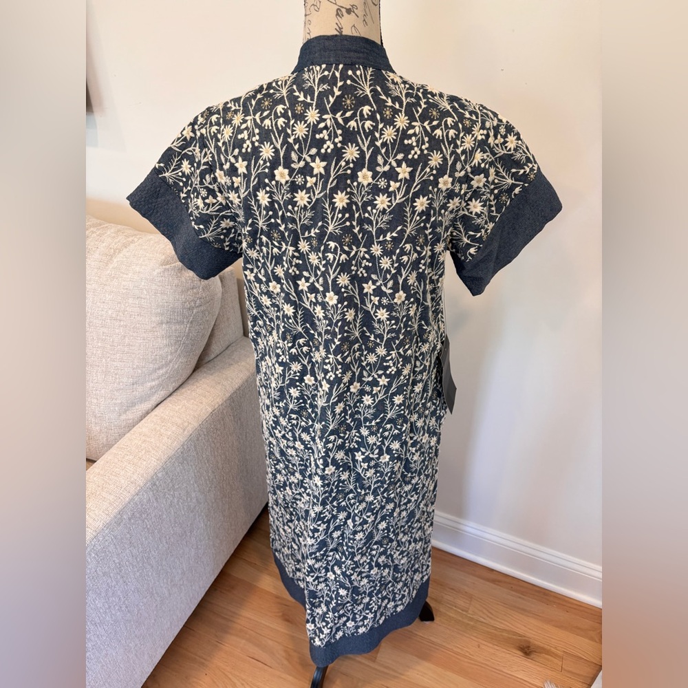 Tuckernuck Embroidered Chambray Wildflower Meadows Prescott Dress size XXS NWT - Picture 4 of 9